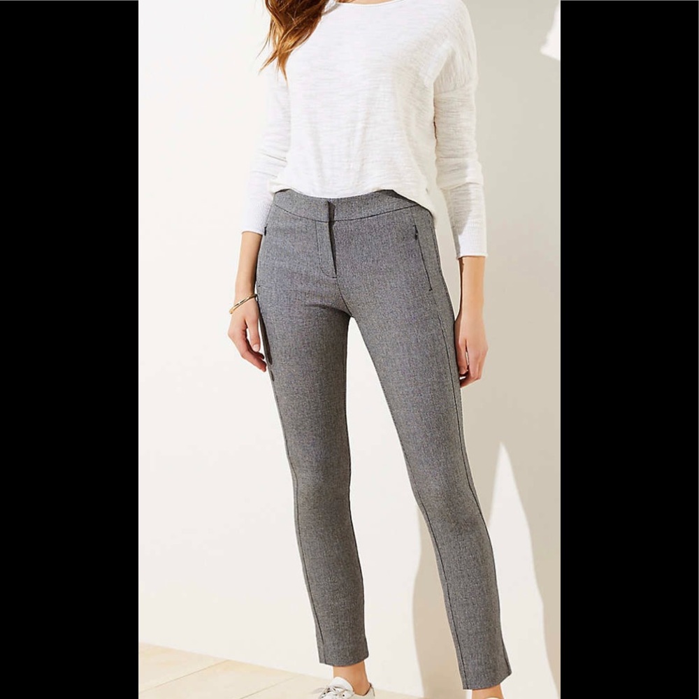Loft Speckled Skinny Ankle Pants. NWT. Size 8.